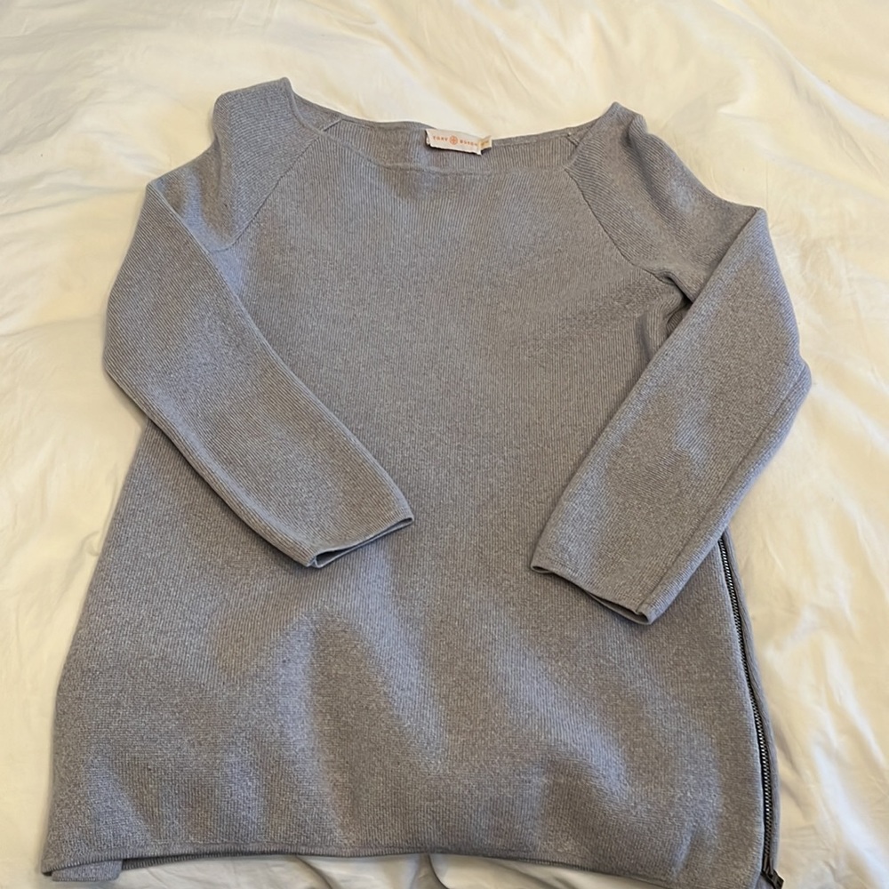 Tory Burch wool, tunic side zip sweater - Picture 4 of 4